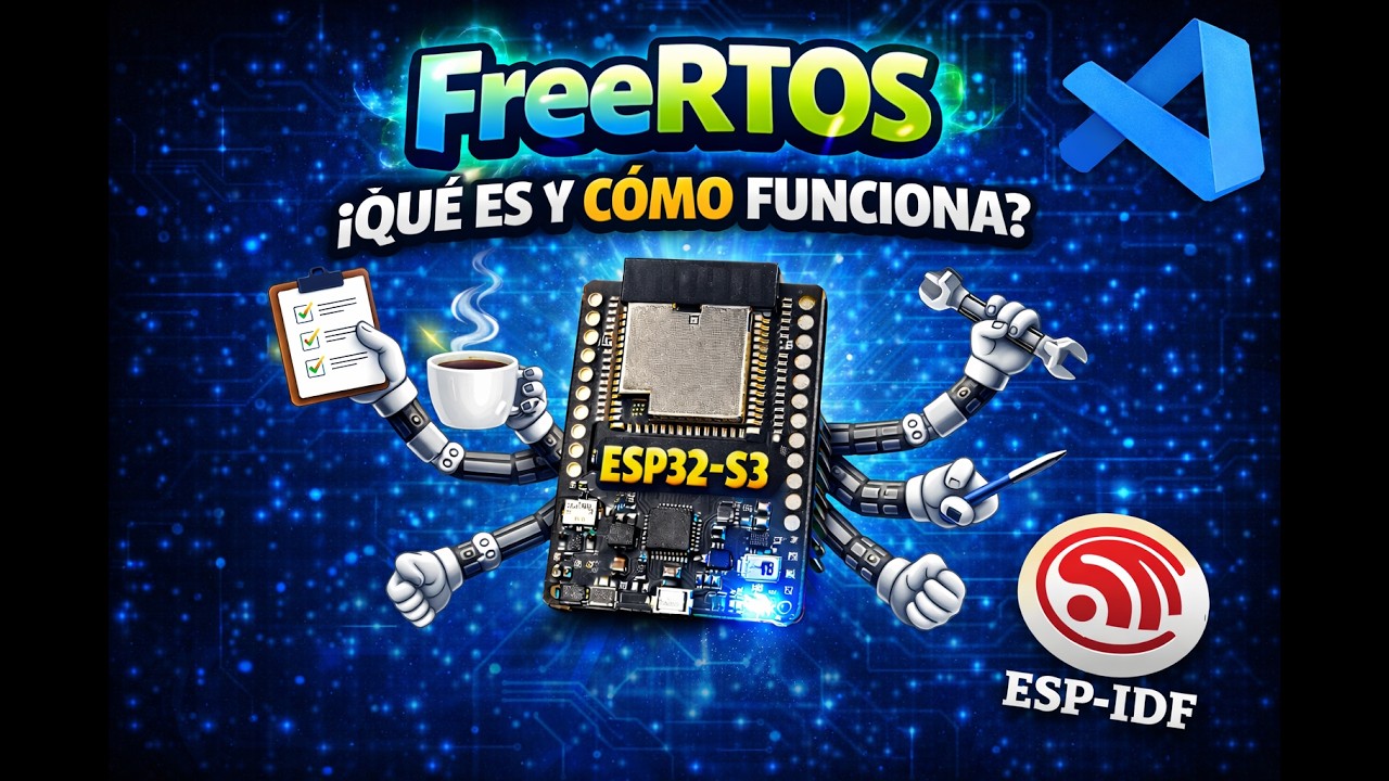 El Secreto del Multitarea en ESP32: FreeRTOS con 2 Tareas (LED ON OFF y Fade) | ESP IDF