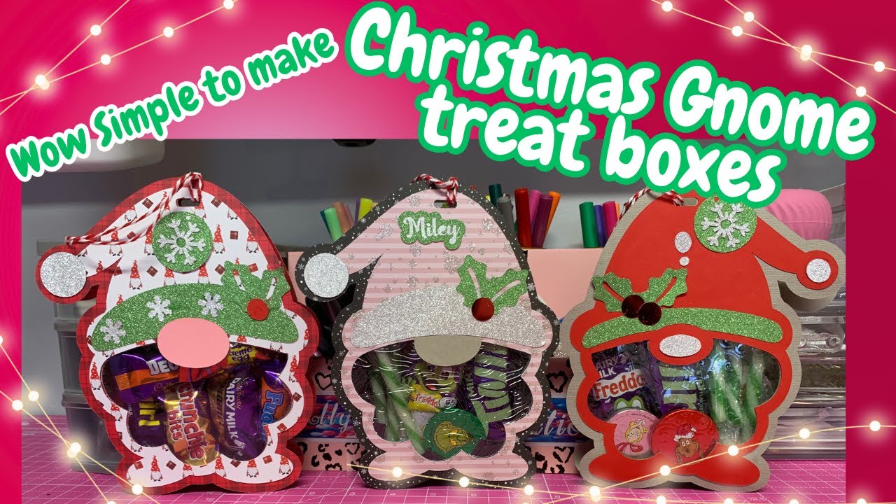 Christmas Gnomes  Candy Holders using the CRICUT