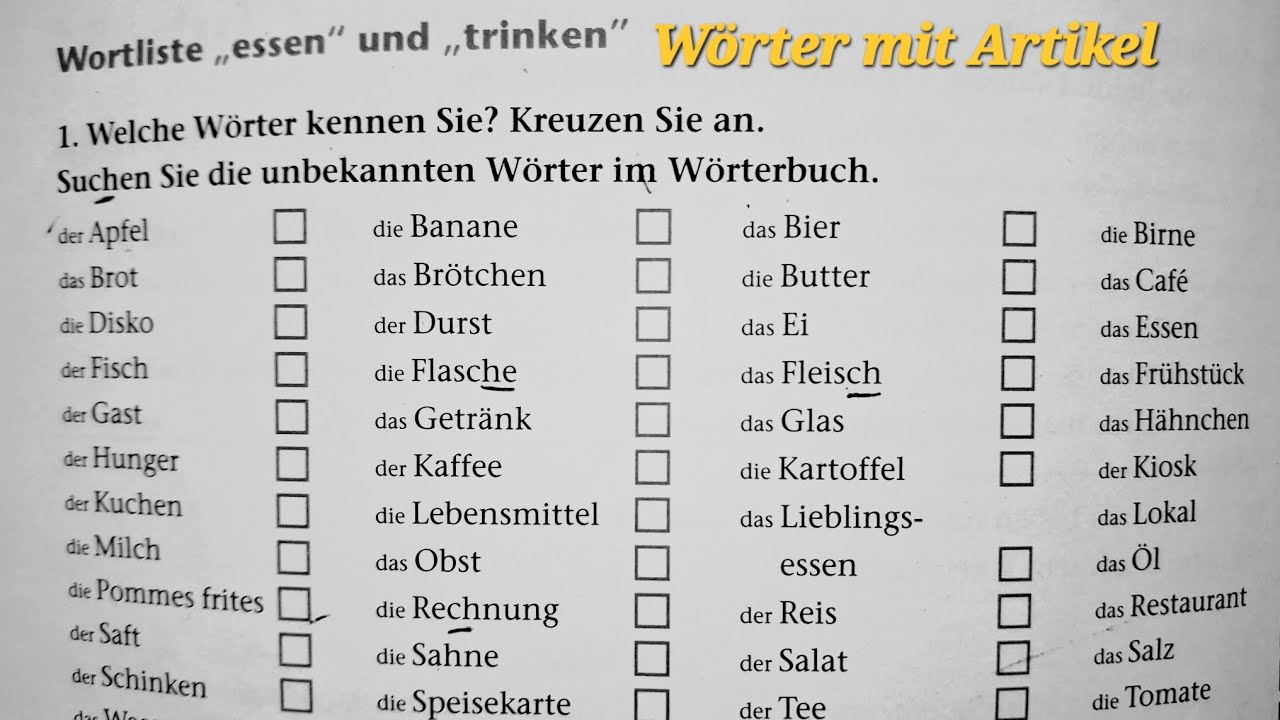 Practice with me German Vocabulary  minitest and fill in the blanks answers at the end of the Video🙏