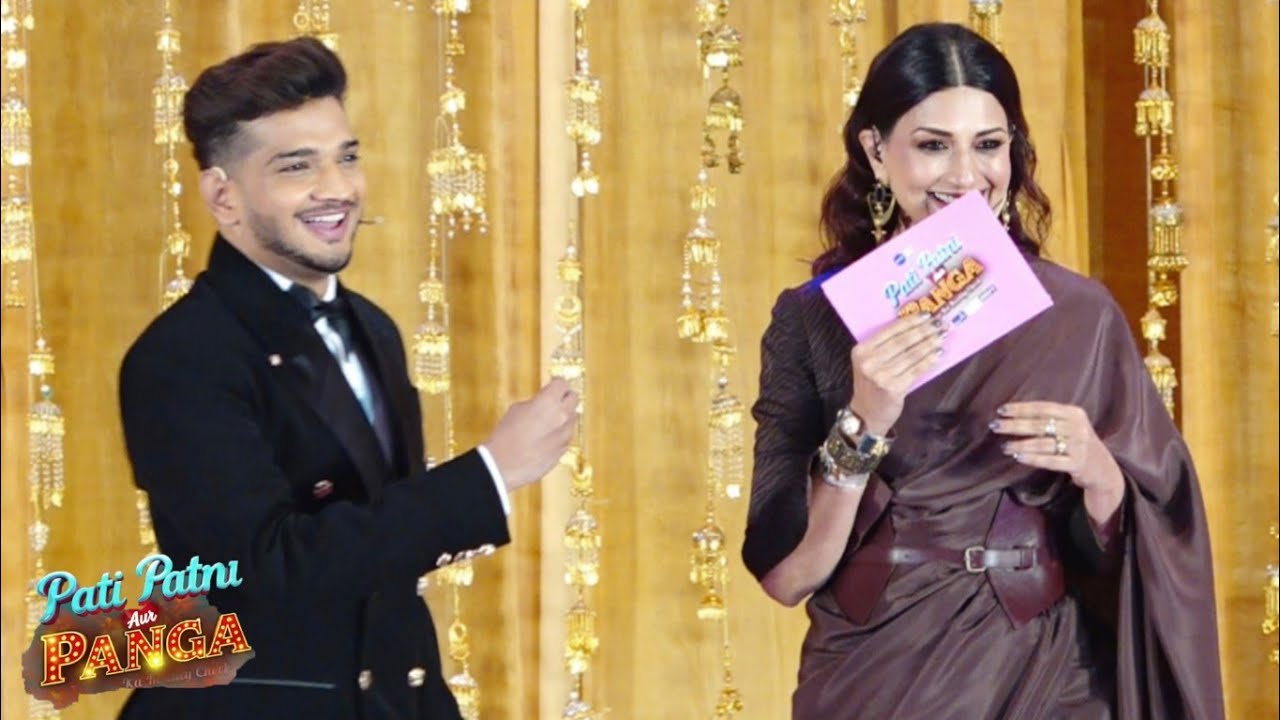 Pati Patni Aur Panga's Host Munawar Faruqui And Sonali Bendre Cute Fun & Masti | Sonu-Moni Ki Jodi 