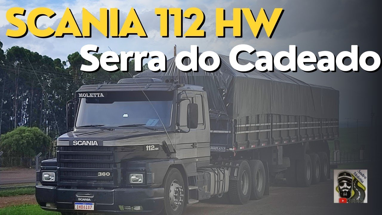 Serra do Cadeado no Paraná de Scania 112HW