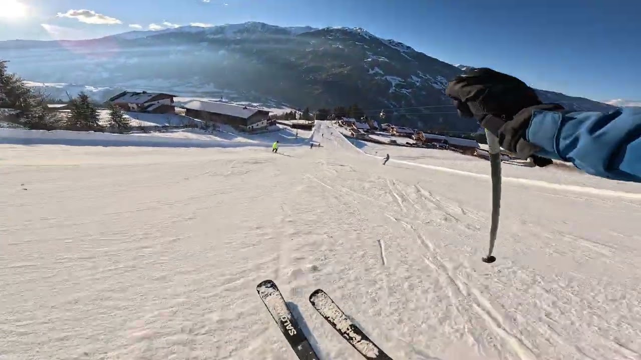 Sportabfahrt and talabfarht Zell am Ziller Zillertal Arena