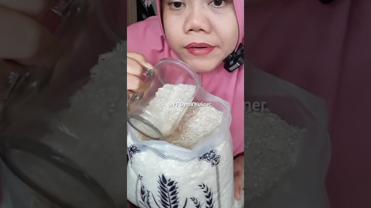DYMA |ASMR RAW RICE EATING |Makan Beras | asmrrawriceeating| #asmrsounds  #asmr #shorts #mukbang
