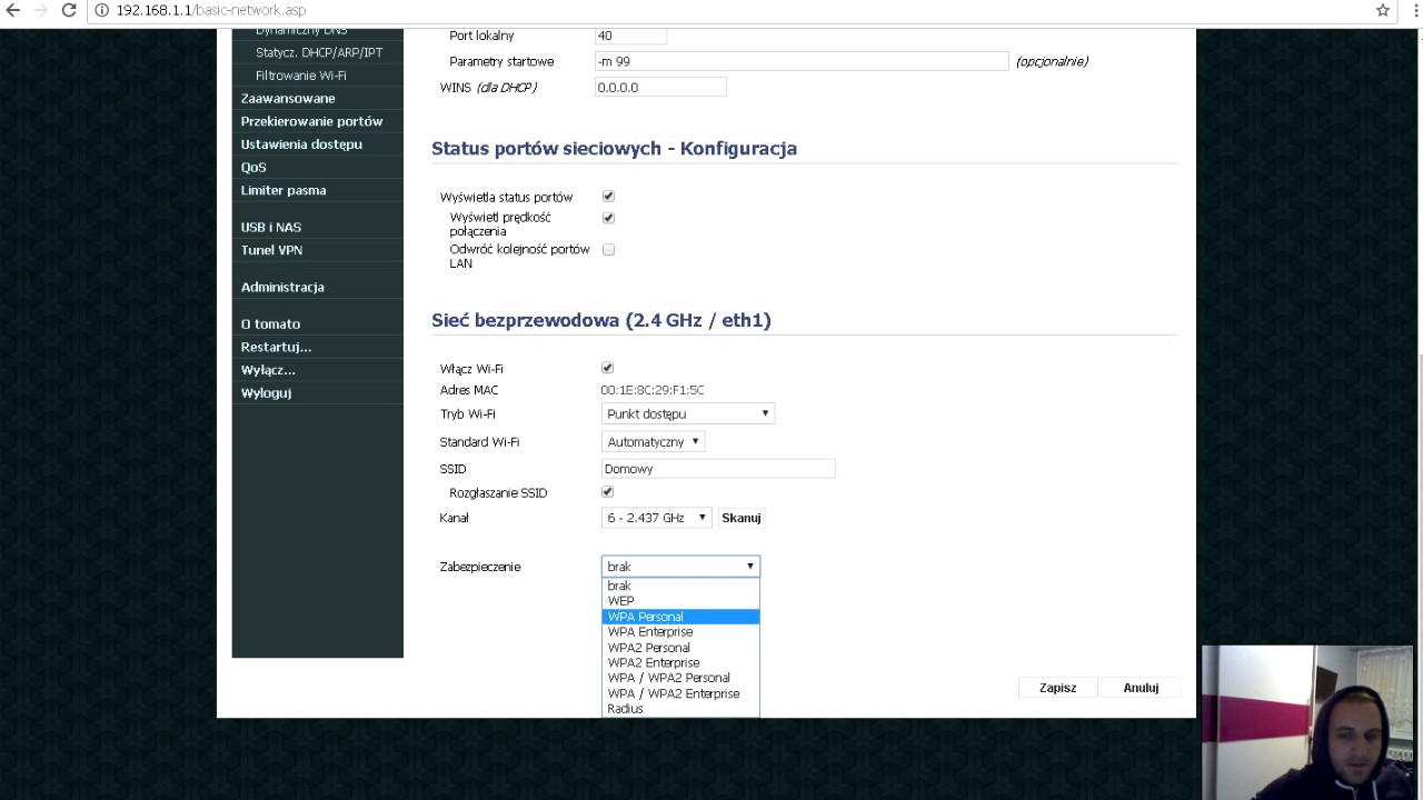 How to configure the ASUS WL-500G router on TOMATO software