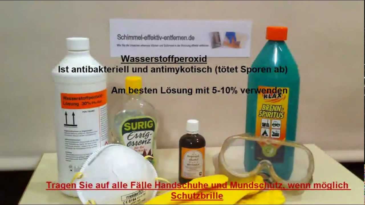 Hausmittel benutzen bei Schimmel in der Wohnung