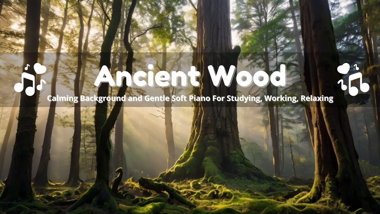 Ancient Wood -  Slow Piano Relaxing BGM For Healing, Studying, Working, Chill, Learning, Calm