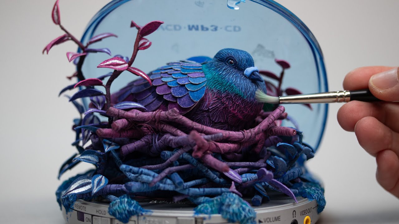 How to Sculpt a Bird with Polymer Clay and Paper - 