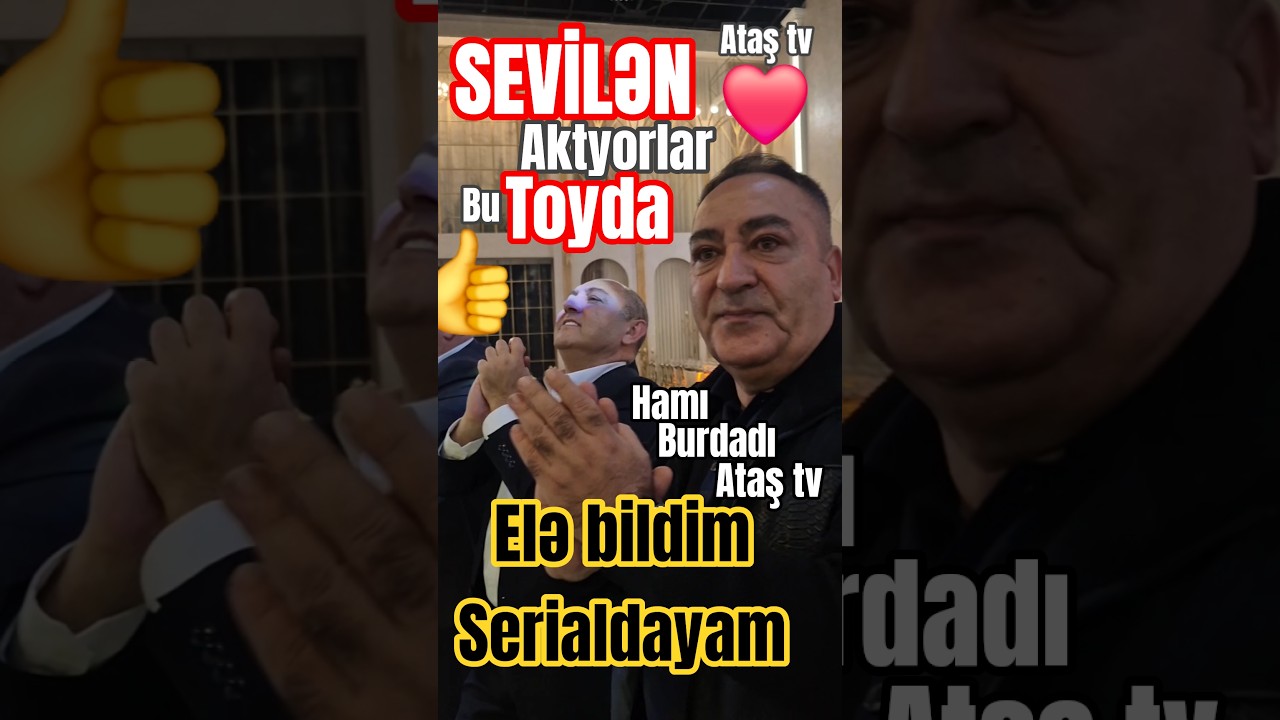Toyda elə bildim seriala baxıram. Mahir qardaşımın &ouml;vladı xoşbəxt olsun, toyu m&uuml;barək olsun.