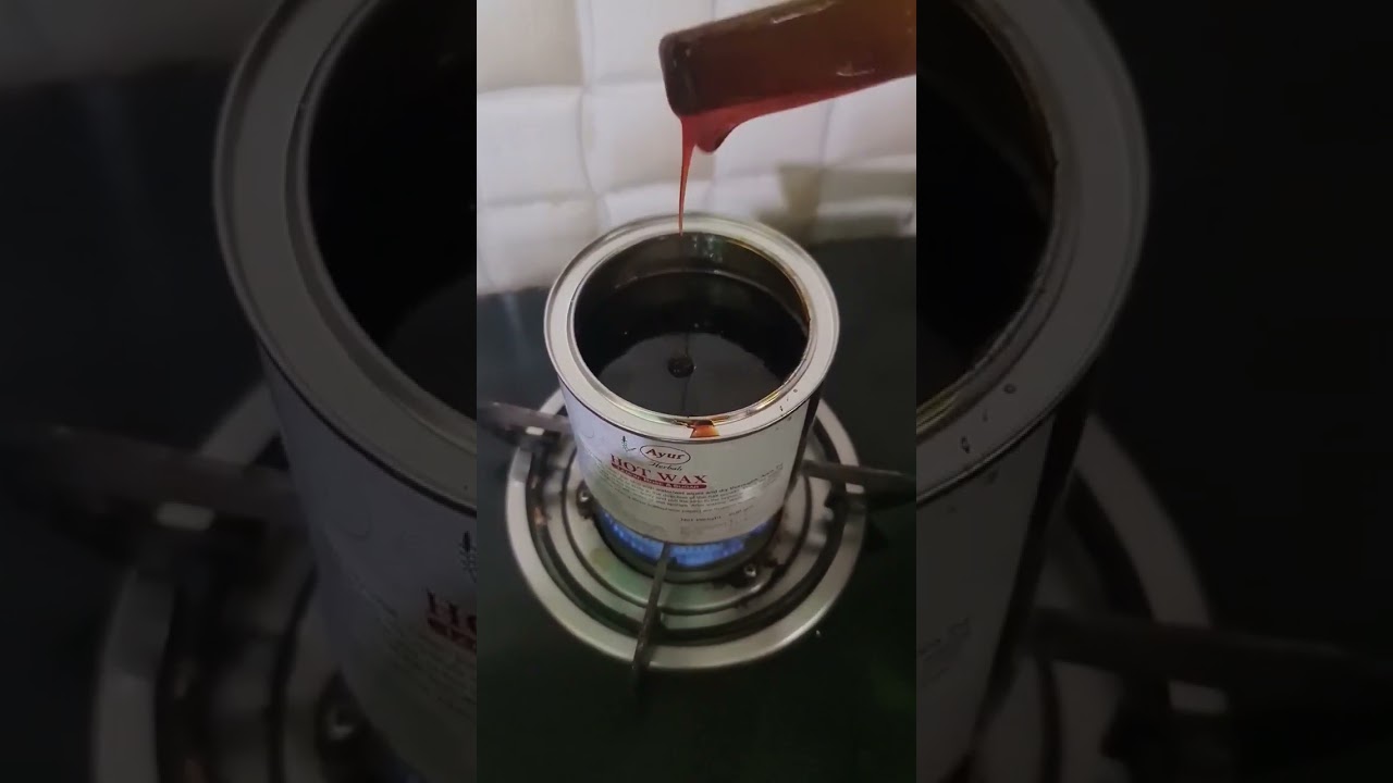 How to melt wax without wax heater, easy & safe😊 #shorts #youtubeshorts #subscribetomychannel