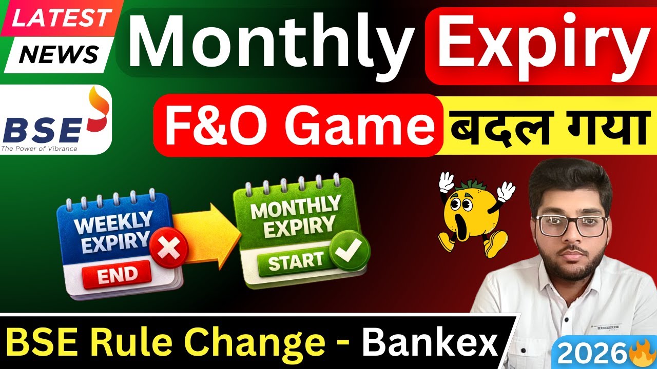 BSE New Rule On F&O Expiry 🔥 Weekly To Monthly Options Expiry | NSE vs BSE Bankex | Traders Alert