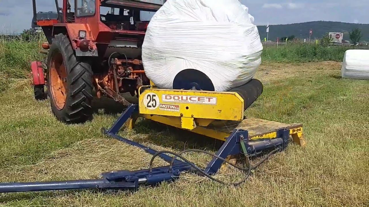 Round Bale Wrapper - Utilaj pentru infoliat baloti modificat
