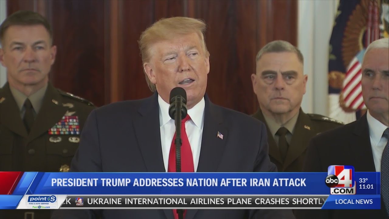 President Trump says Iran is backing down