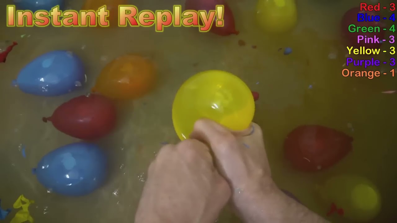 Learn Colors & Counting by Popping Water Balloons!