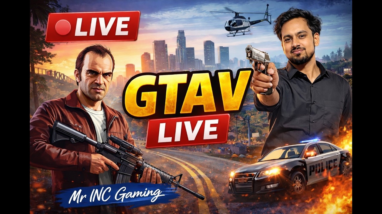 GTA V Night Drive with @MrINCGaming #mrincgaming #gta #gta5 #live