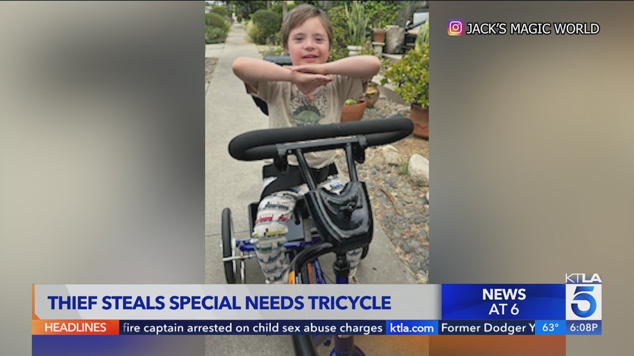 Thief steals adaptive tricycle from 9-year-old special needs boy in L.A.