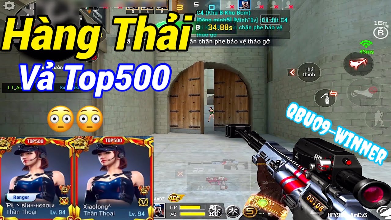 CF LEGENDS | H&ocirc;m Nay T&ocirc;i Qu&aacute; Đi&ecirc;n - Cầm QBU09 Lỏ Vả Top500 😍