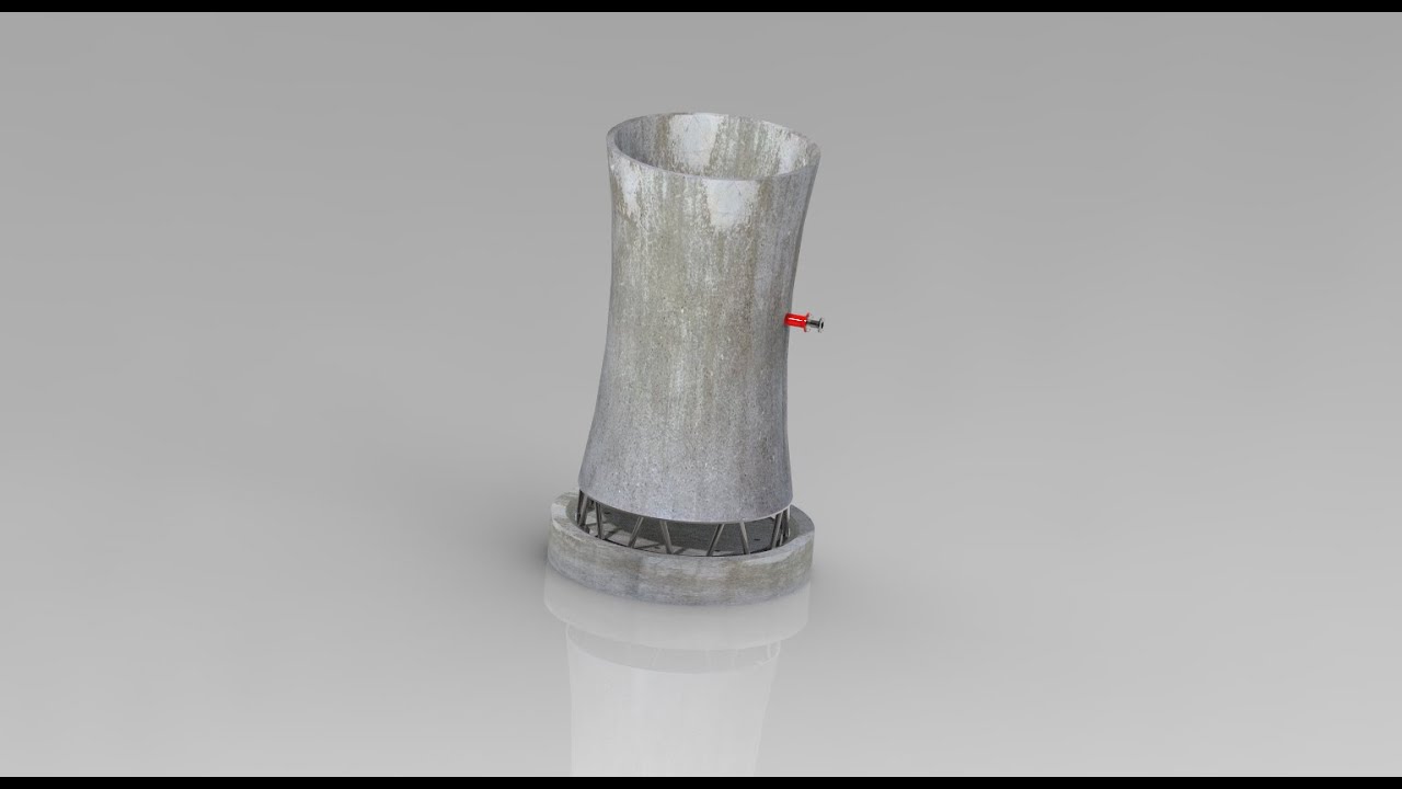 Hyperbolic cooling tower - PTC Creo_Part 2