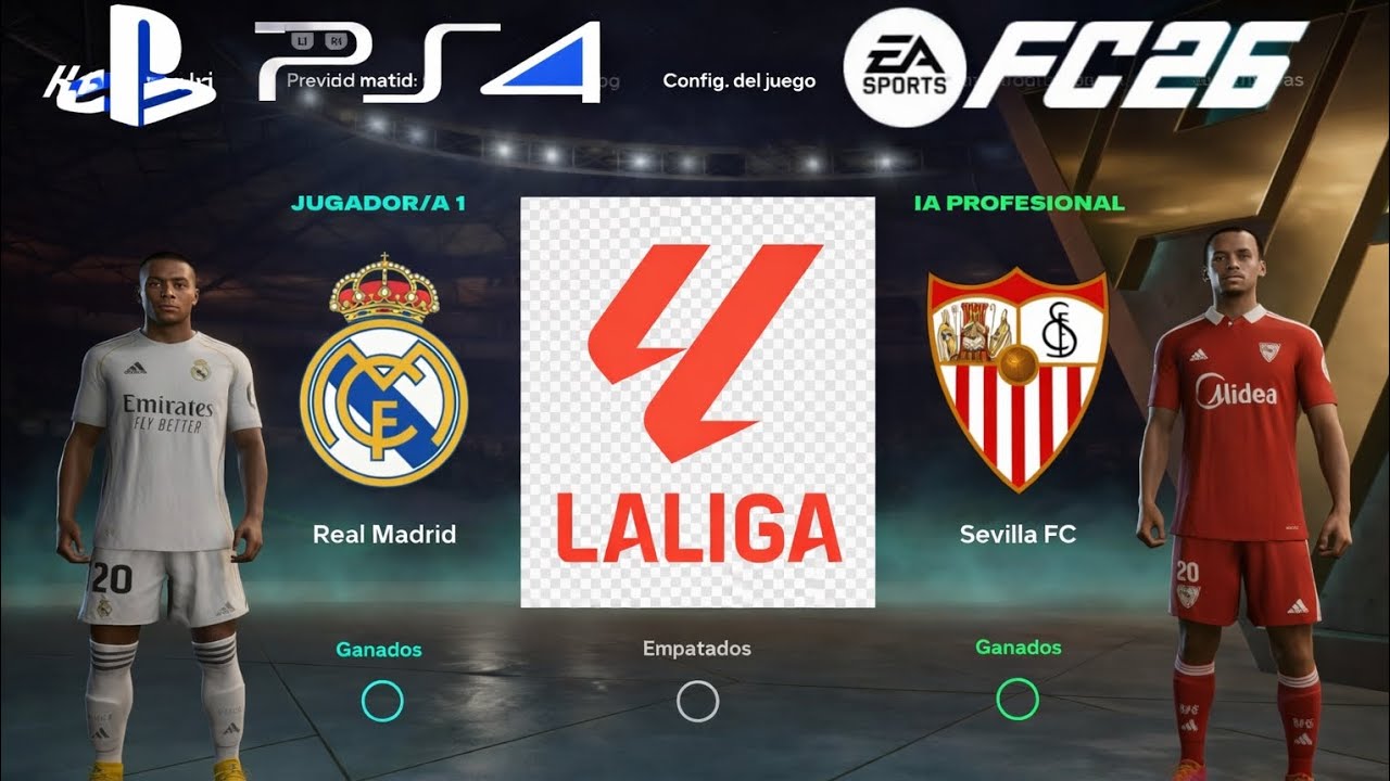 FC 26 PS4 Gameplay | Real Madrid vs Sevilla | LaLiga
