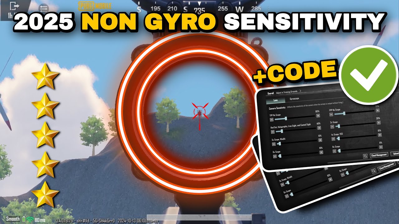 НАСТРОЙКИ ЧУВСТВИТЕЛЬНОСТИ PUBG MOBILE 2025 БЕЗ ГИРОСКОПА 🔥 ЛУЧШАЯ ЧУВСТВИТЕЛЬНОСТЬ + КОД ✅ КОПИР...