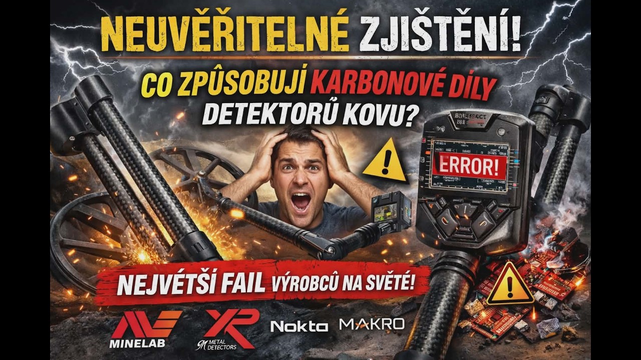 Neuveritelne co zpusobuji karbonove dily detektoru kovu? - Nejvetsi fail Minelab, XP, Nokta, GM!