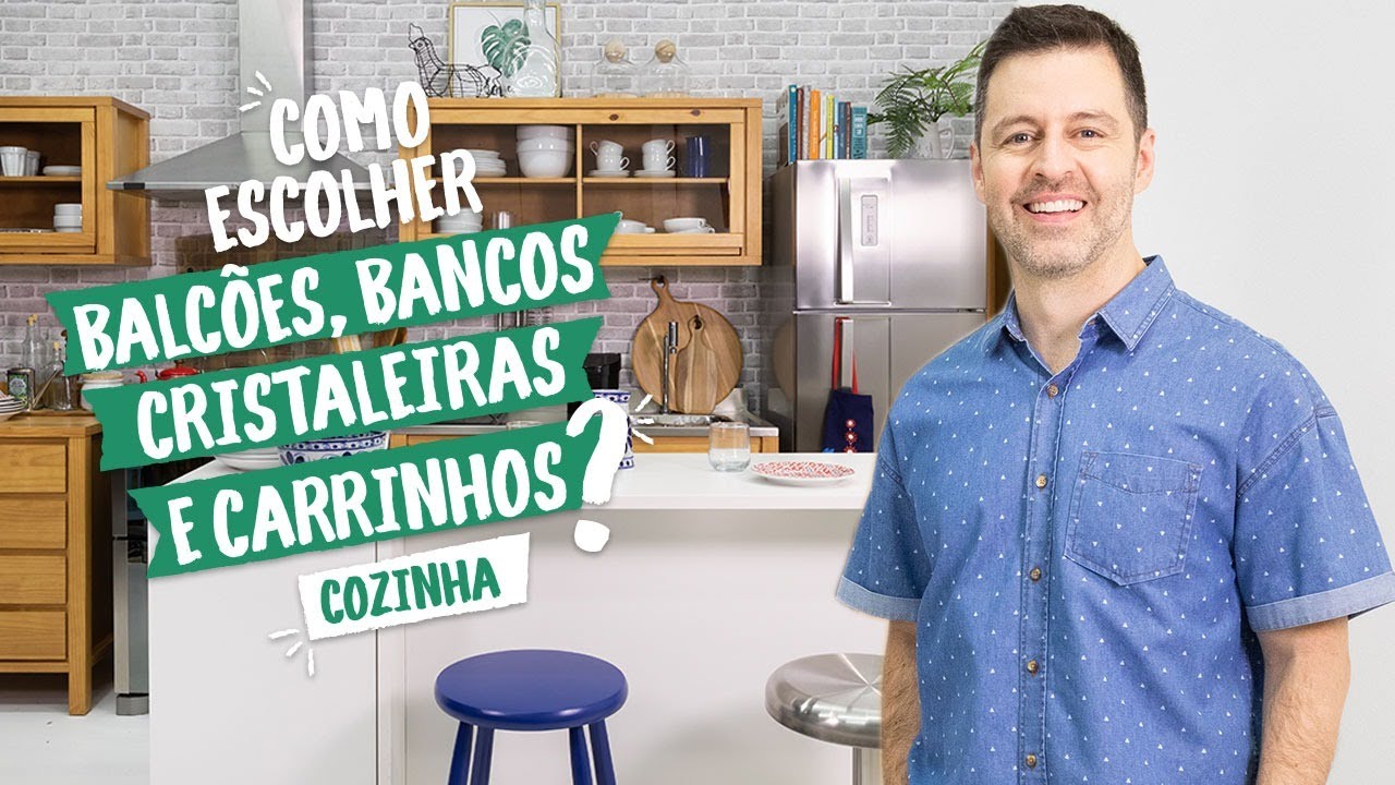 Maurício Arruda - Como escolher... balcões, bancos, cristaleiras e carrinhos de cozinha
