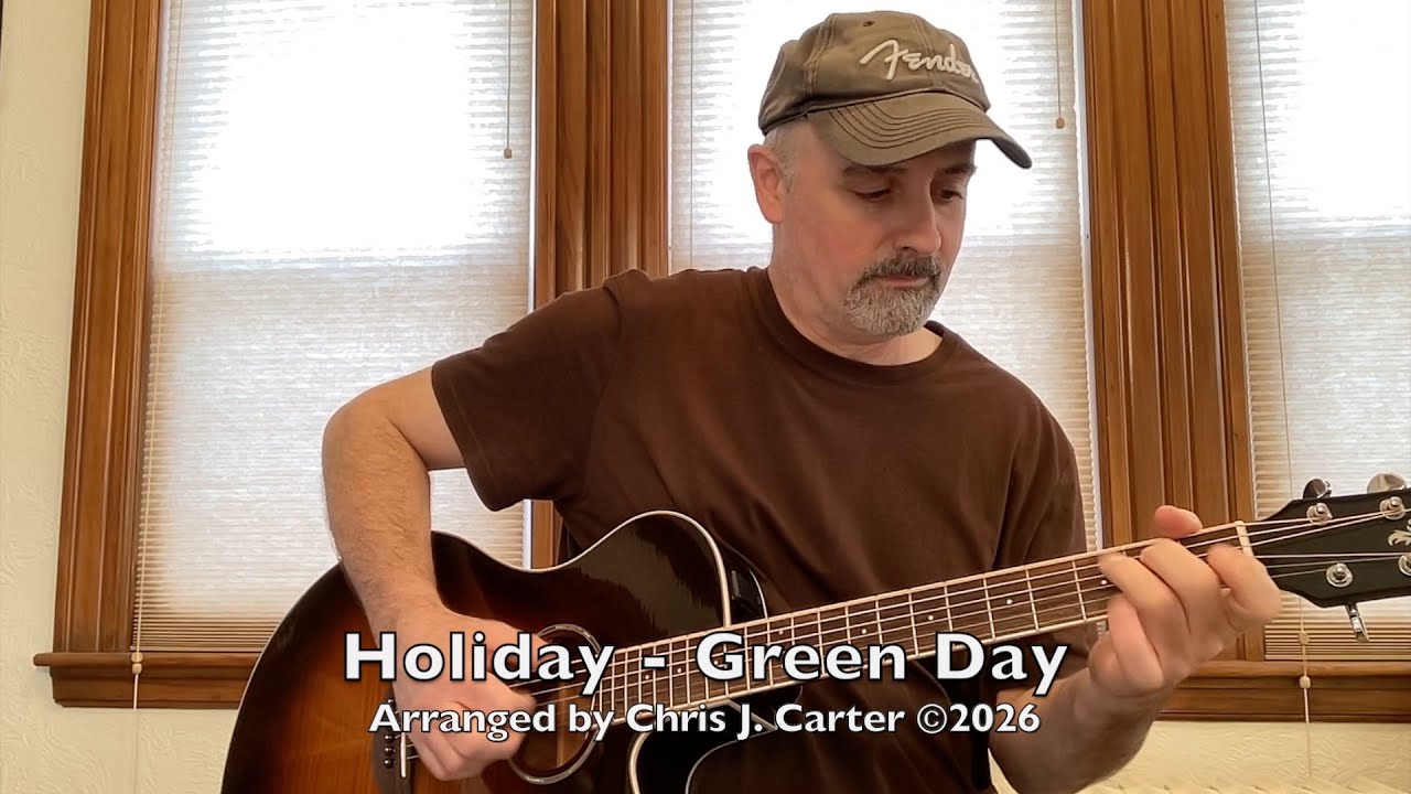 Holiday - Green Day (Fingerstyle Guitar Cover, Acoustic Cover)