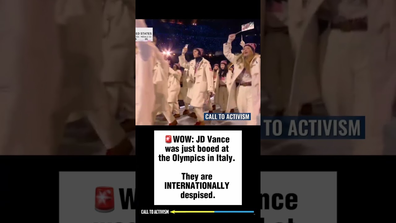 🚨JD Vance HUMILIATED: Booed at the Olympics in Italy.