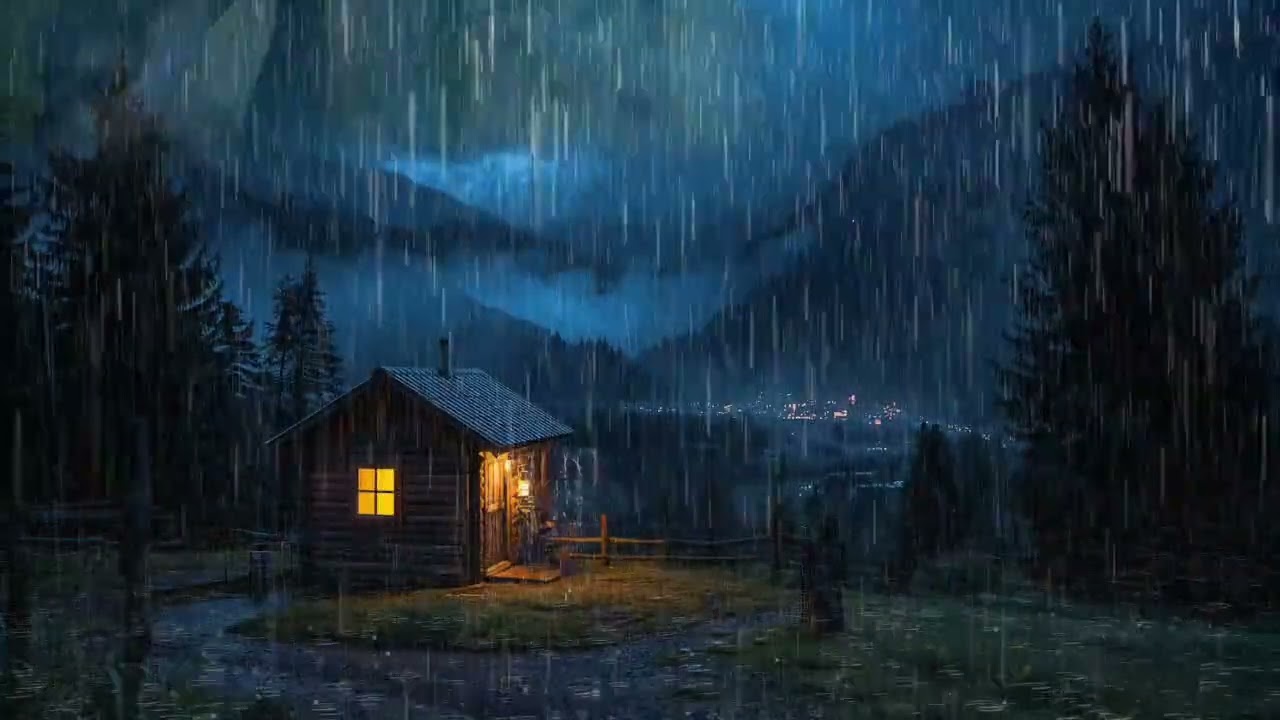 Rainfall Sounds for Stress Relief and Meditation | Peaceful Rain ASMR Sleep Ambience