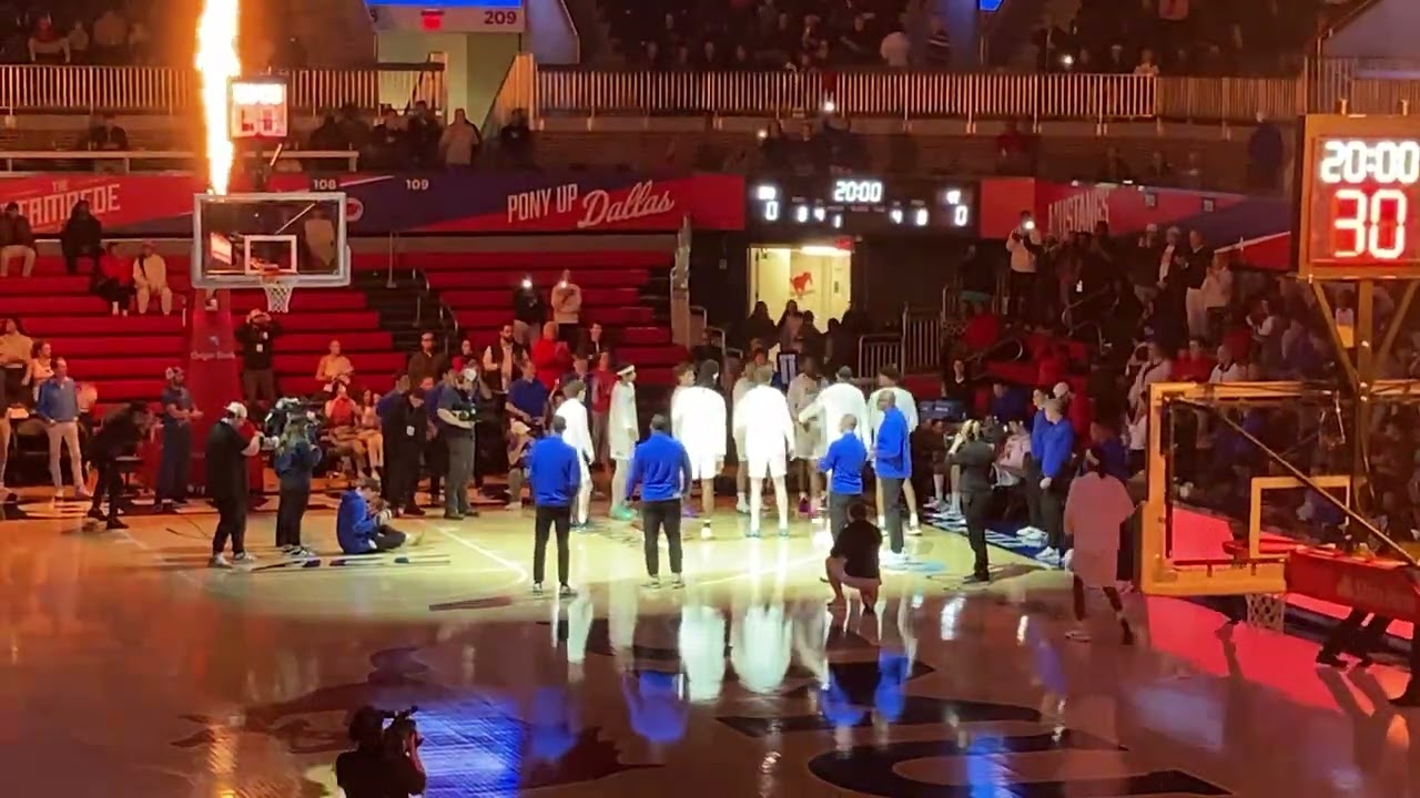 SMU Mustangs MBB Intro Video Starting 5 Lineup 🆚 VT Hokies