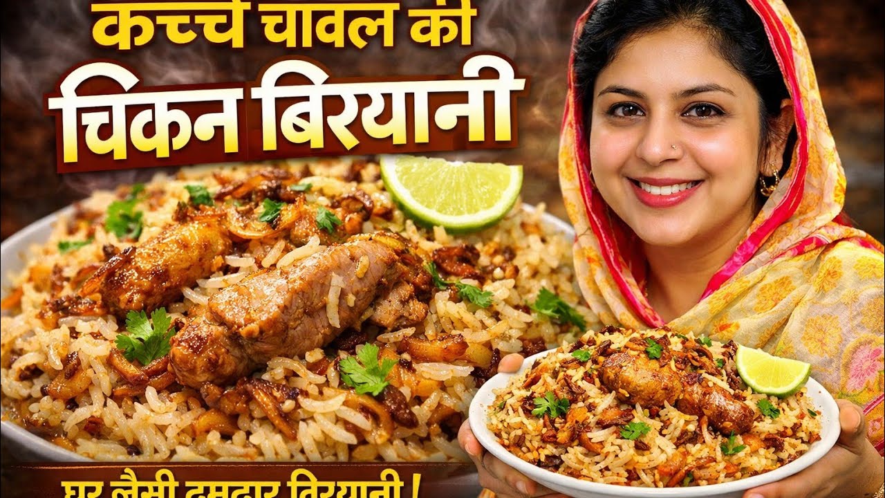 सबसे आसान चिकन बिरयानी रेसिपी | कच्चे चावल की बिरयानी