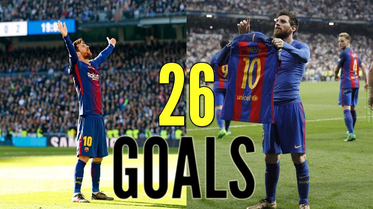 Lionel Messi  ● All 26 Goals vs Real Madrid With English Commentary  ● 2007/2017