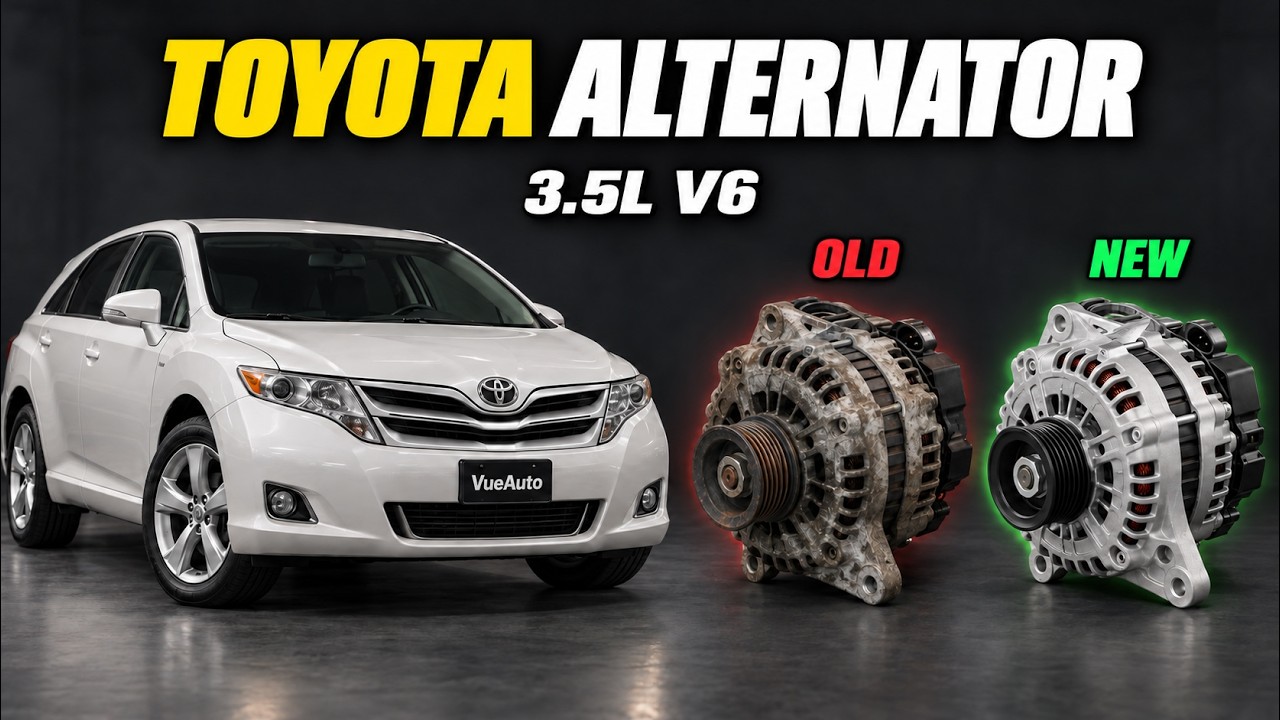 Toyota Alternator Replace: 2007-2014 V6 Toyota Venza, Highlander, Avalon, Rav 4, Sieanna, Lexus