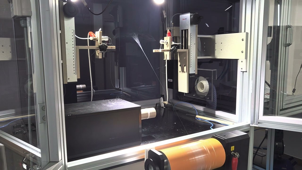 Nanofiber yarn by PVA 11wt% electrospinning (Drum collector)