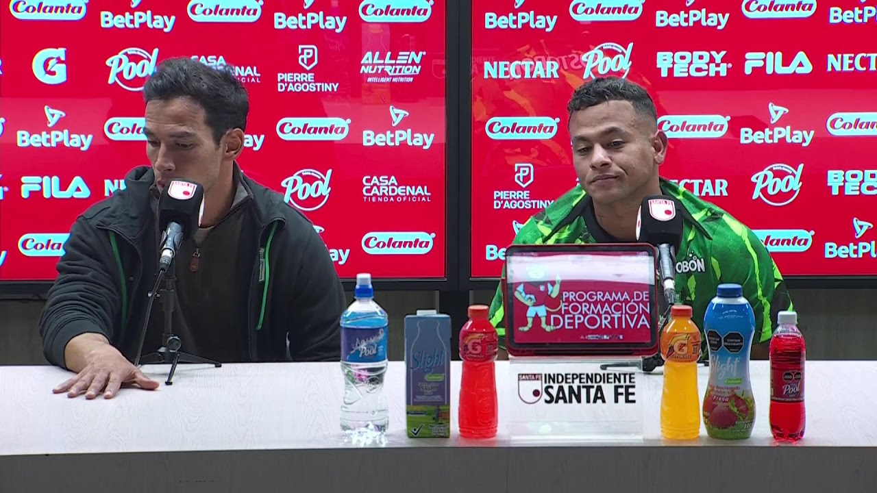 Rueda de prensa de Nacional tras su partido con  Santa Fe