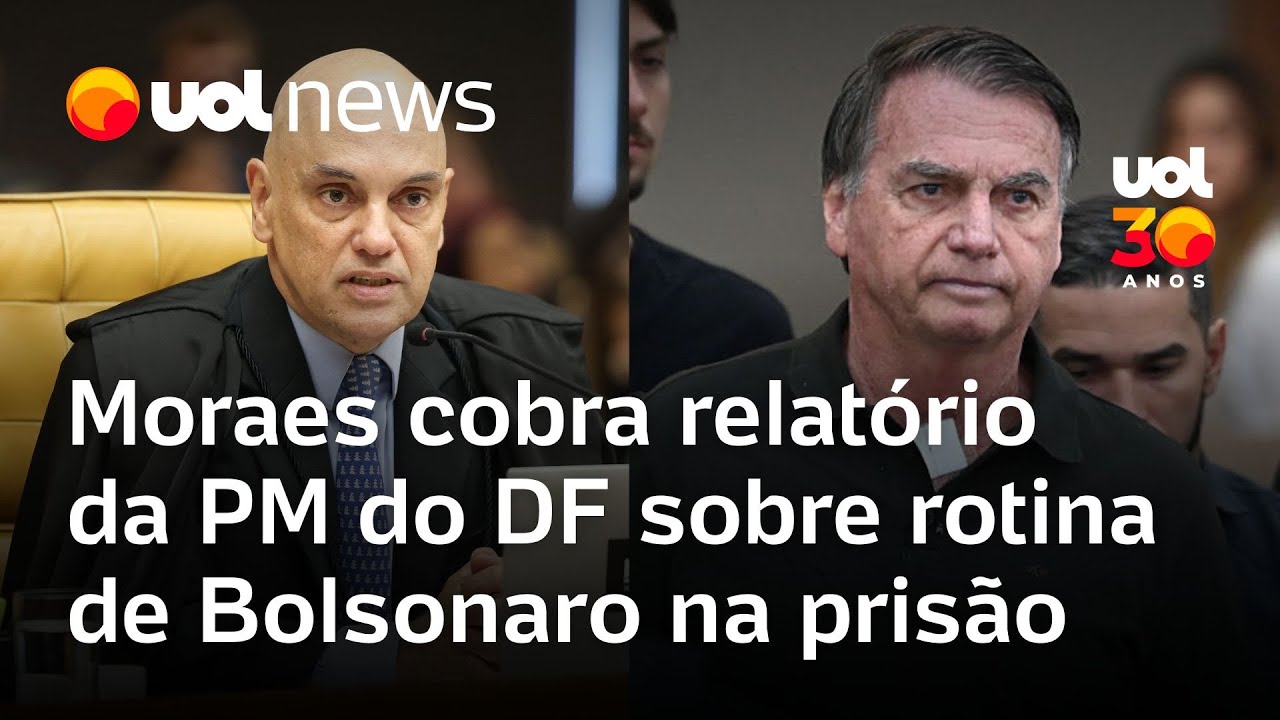 Alexandre de Moraes manda polícia do DF detalhar rotina de Bolsonaro na Papudinha