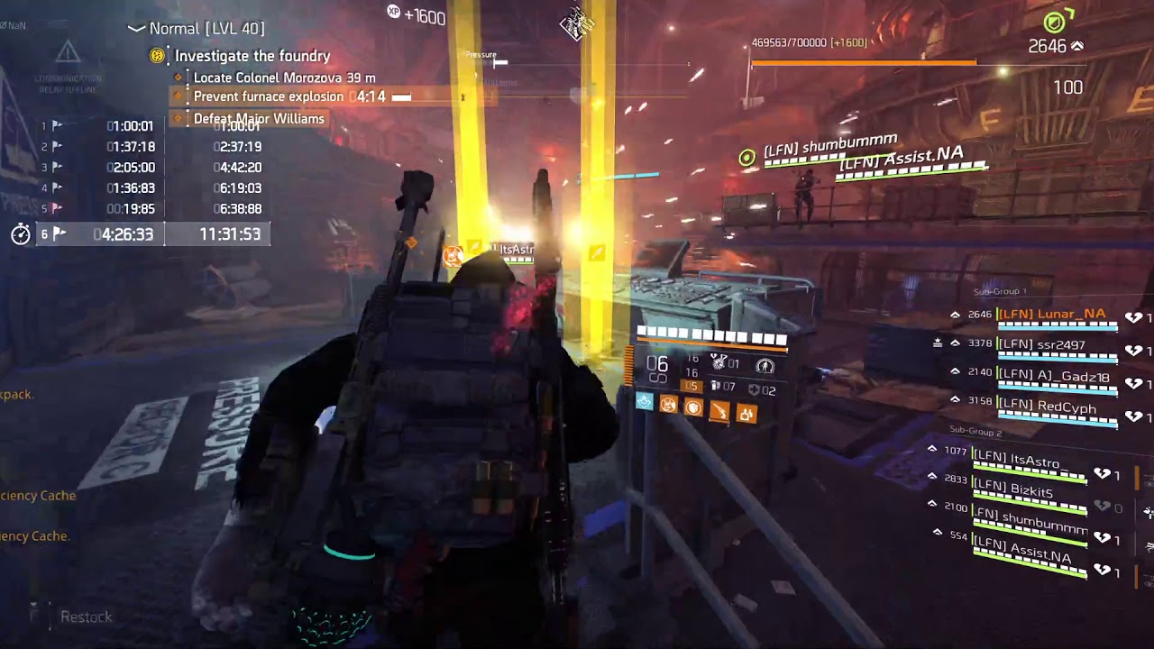 [20m:19s] The Division 2 Iron Horse Raid LFN NEW WORLD'S FASTEST Speed Run TU12 Normal Difficulty