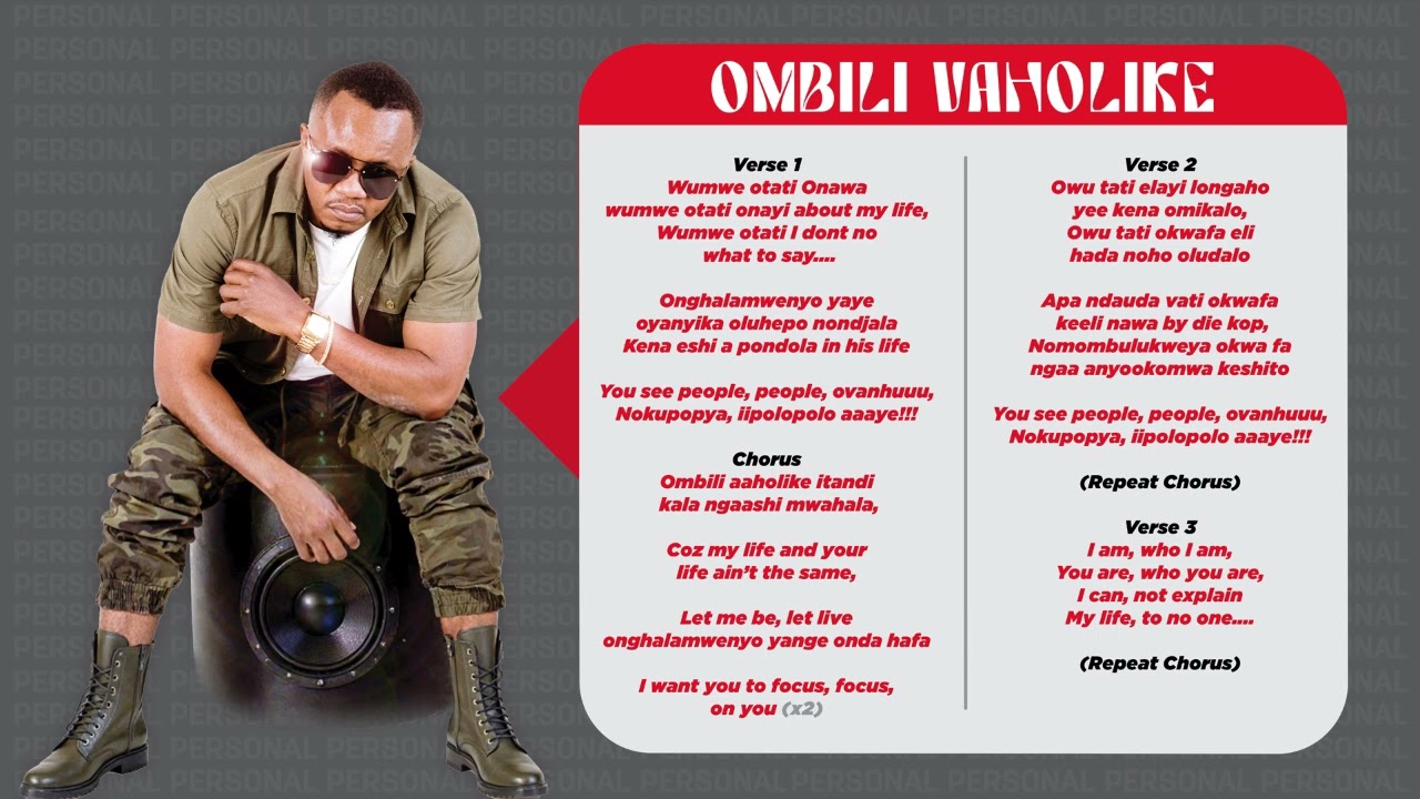 Onesto Papy - Ombili Aaholike (Official Audio + Lyrics)