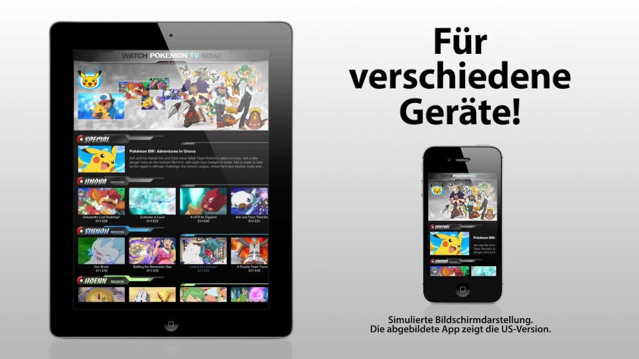 Deutschland Pokémon TV App