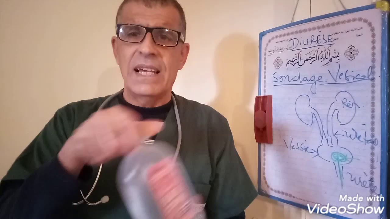 Sonde vésicale - collecteur d'urine -  controle de diurèse