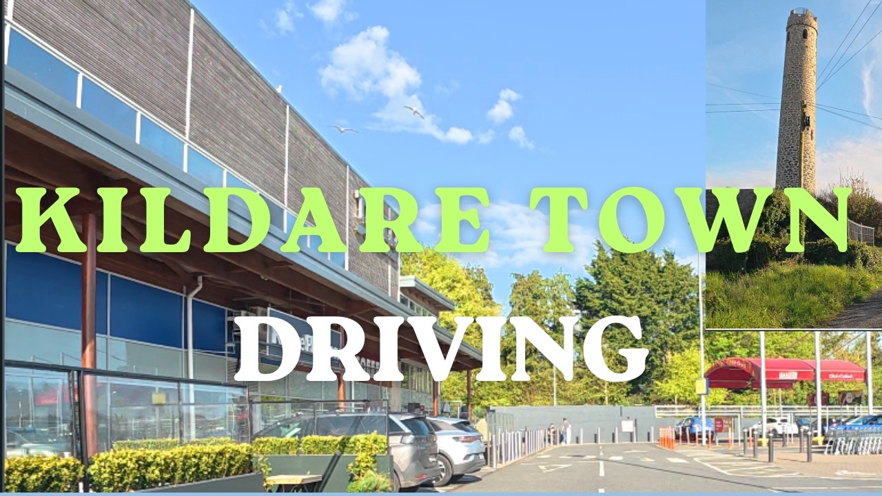 Kildare Town Drive in Sunshine | From Tesco to Kildare Village