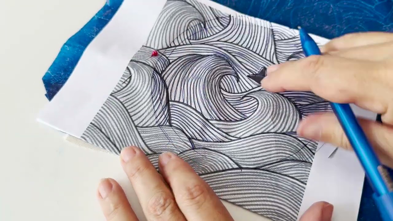 PROCESO DE CALCADO DE LA IMAGEN A LA TELA