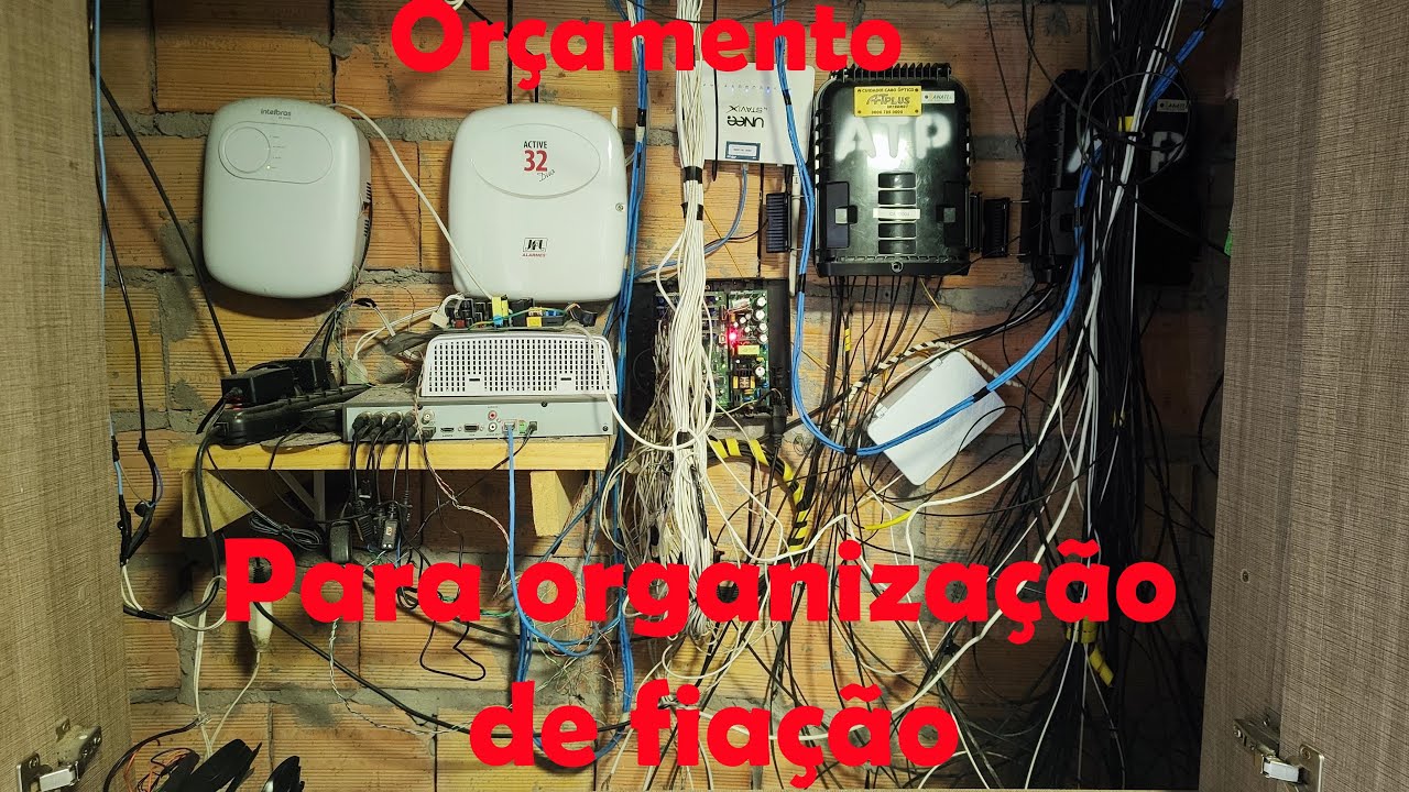 Or&ccedil;amento para organiza&ccedil;&atilde;o de fia&ccedil;&atilde;o de interfones