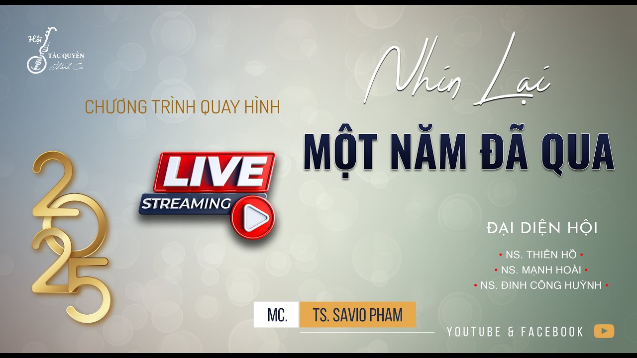 Chương trình quay hình với Chủ Đề: NHÌN LẠI MỘT NĂM ĐÃ QUA 2025 - Hội Tác Quyền Thánh Ca