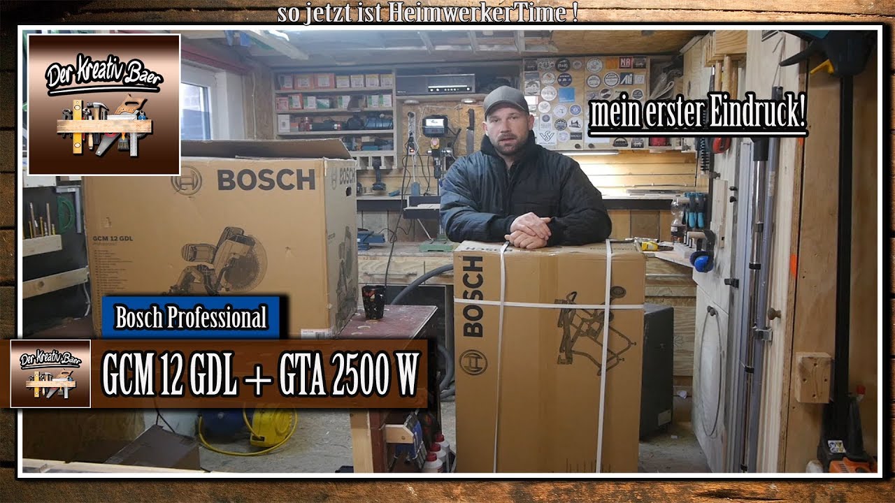 🔵 Bosch Professional  GCM 12 mein erster Eindruck!