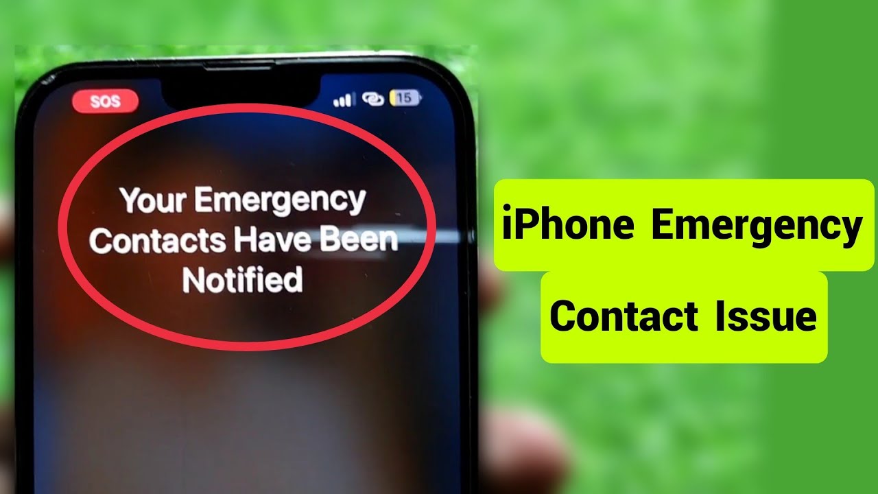 iPhone Fix Your Emergency Contacts Have Been Notified Stuck || Emergency SOS issue in iPhone