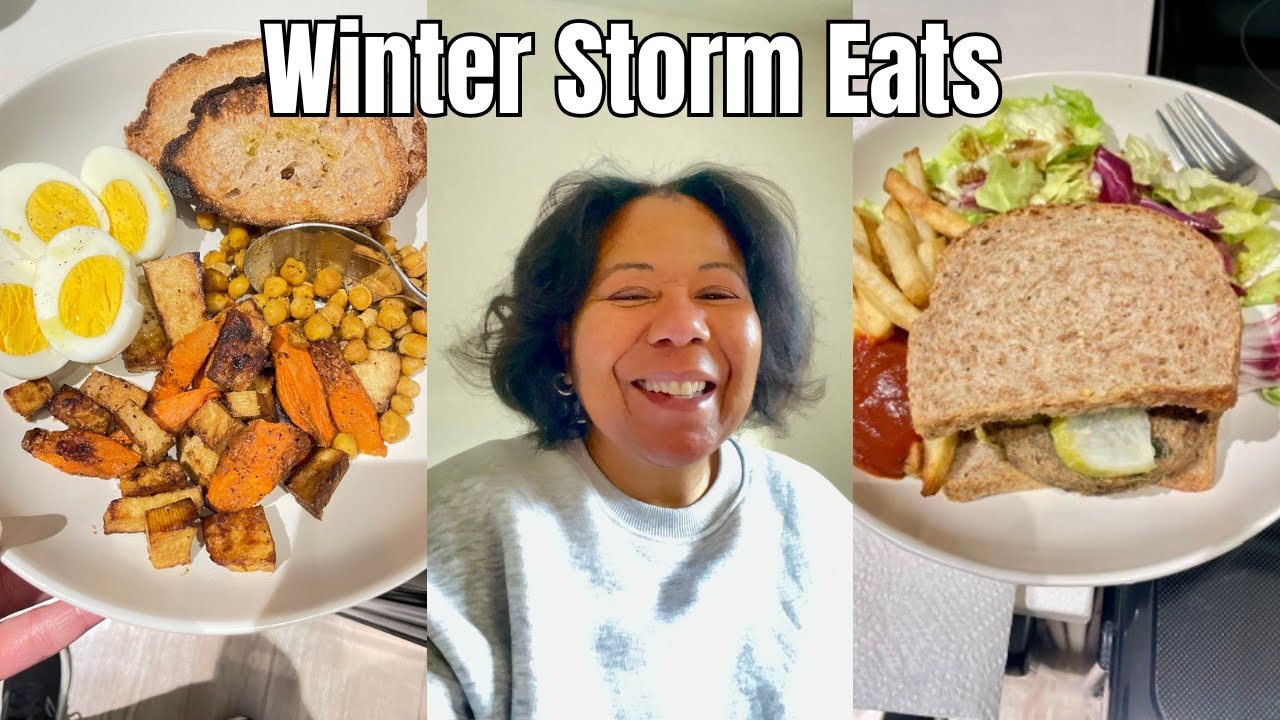 What I Eat in a Day | Winter Storm Edition ❄️ cozy meals, WFH & Trader Joe's  grocery haul