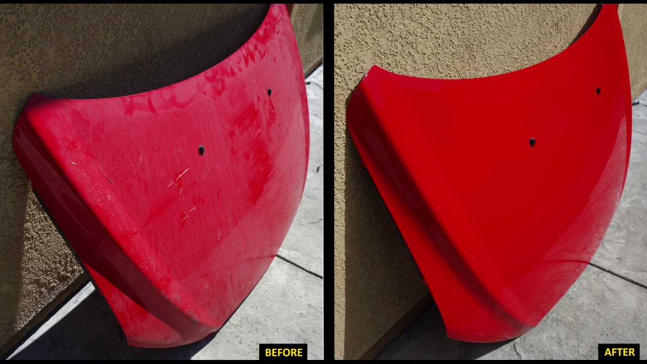 How to Restore a Junkyard Hood - Paint Correction with Meguiar's M205