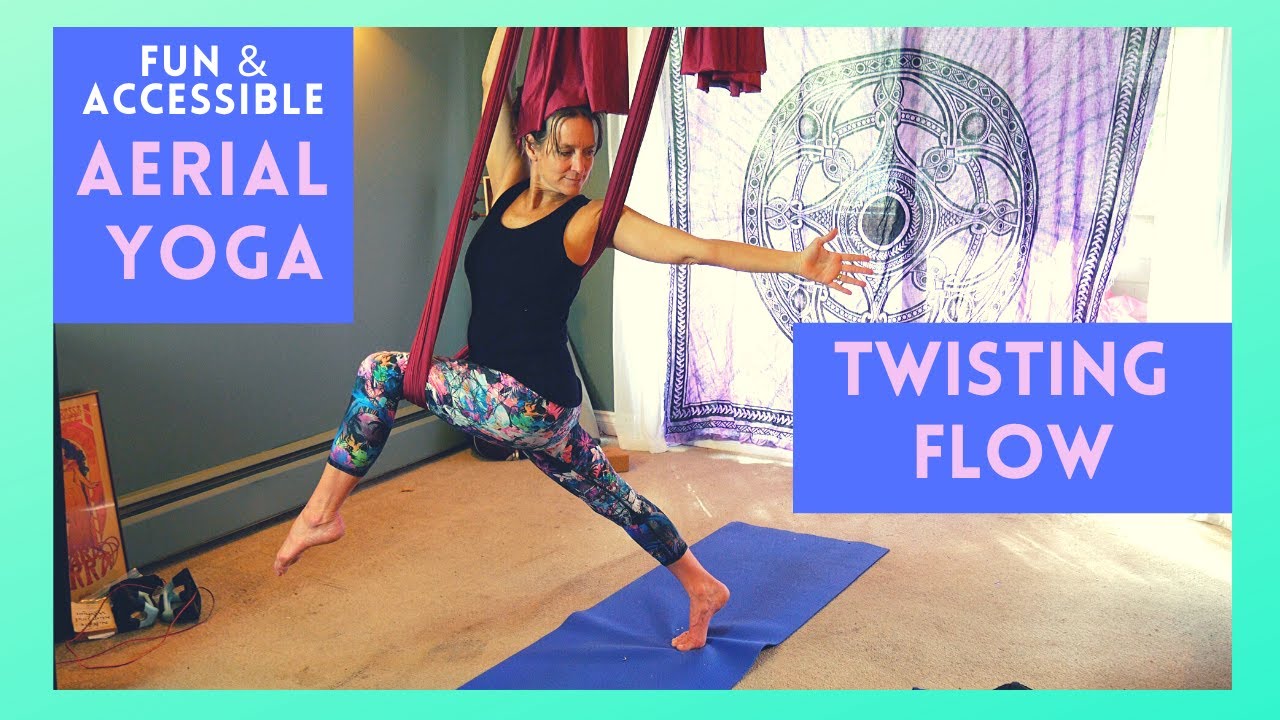 Aerial Yoga Sequence: Twisty flow