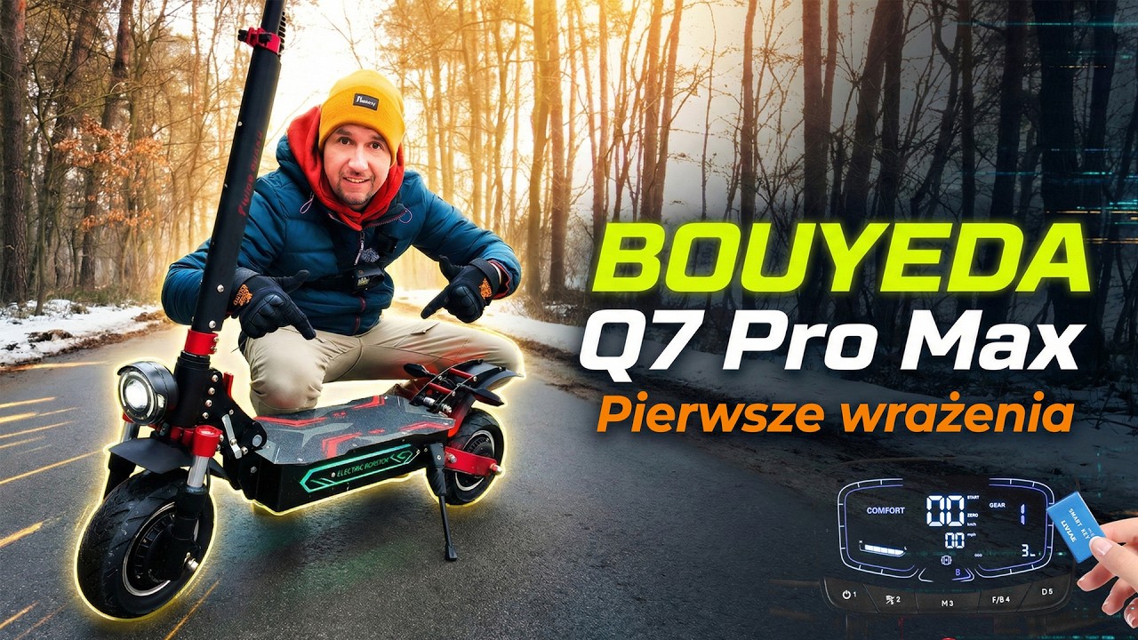 BOUYEDA Q7 Pro Max - unboxing i pierwsza jazda
