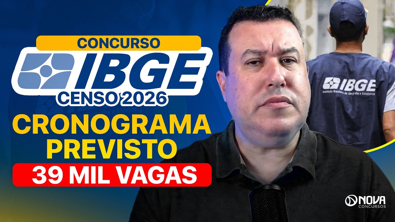 CONCURSO IBGE Censo 2026 | Edital, Vagas e Previsão de Datas!🚨
